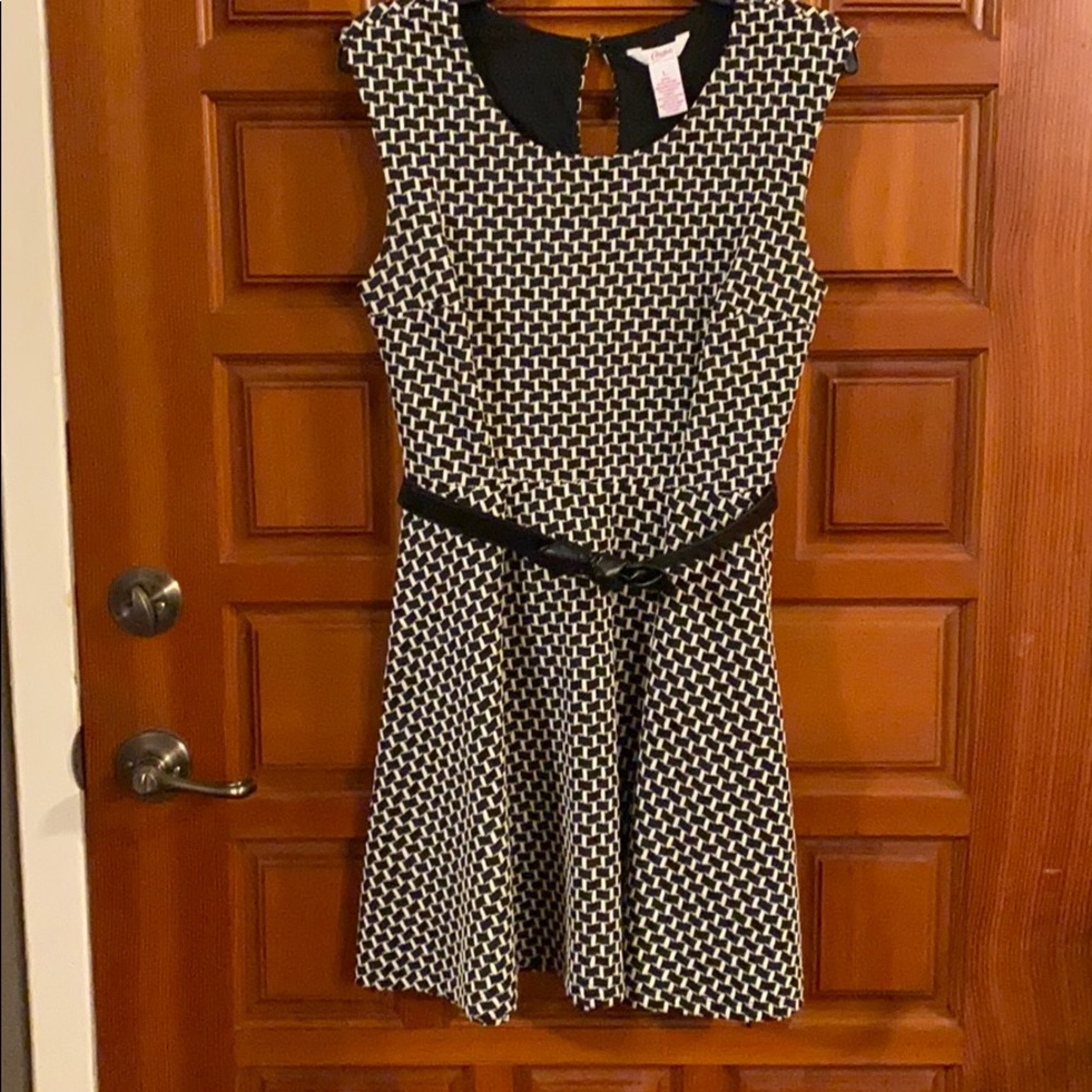 Black patterned dress